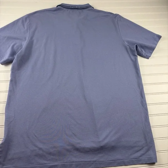 Polo Golf Ralph Lauren Performance Polo‎ Shirt Men's XL Blue Pima Cotton - Picture 8 of 9